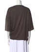 Max Mara Leisure Crew Neck Three-Quarter Sleeve T-Shirt