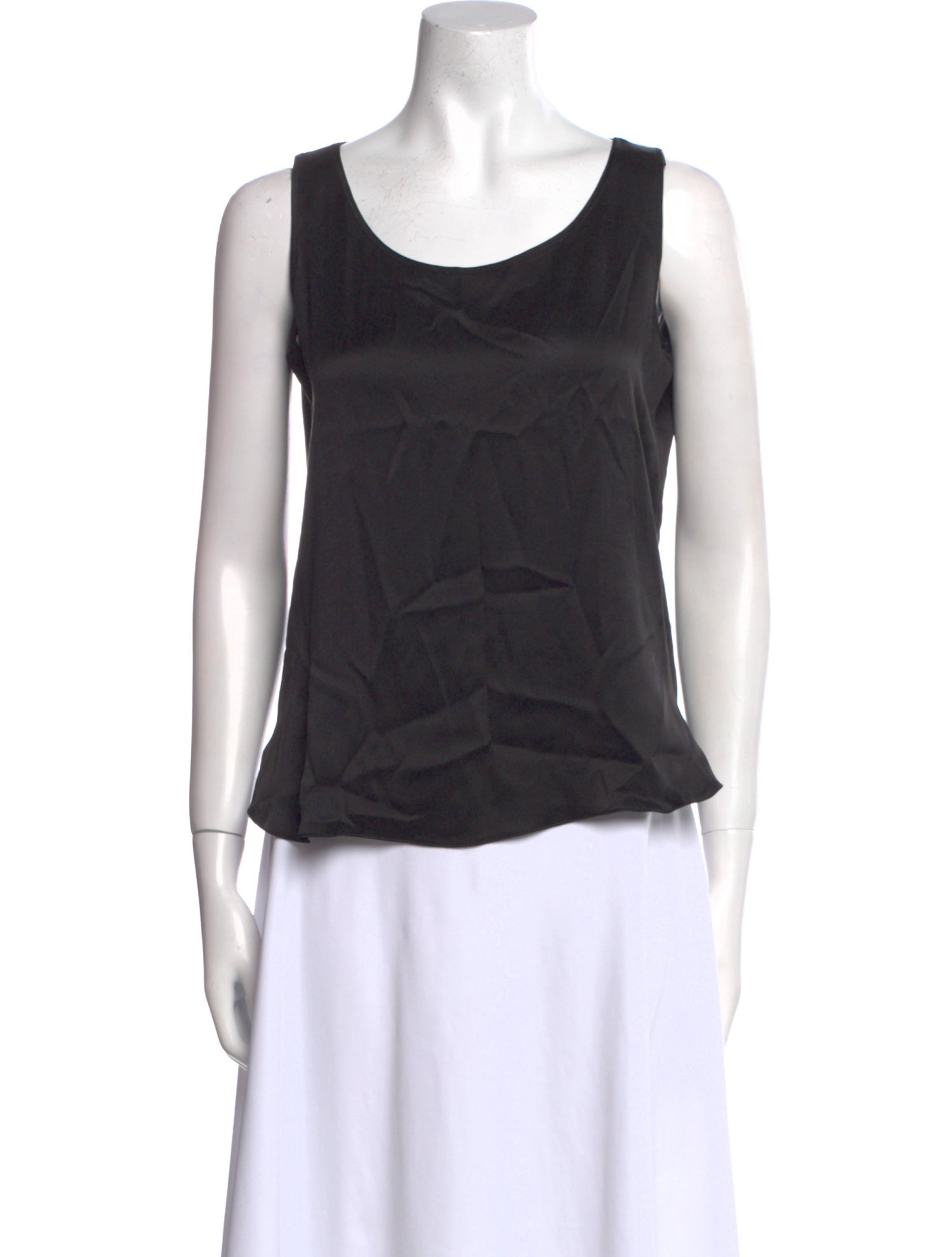 Max Mara Leisure Silk Scoop Neck Top