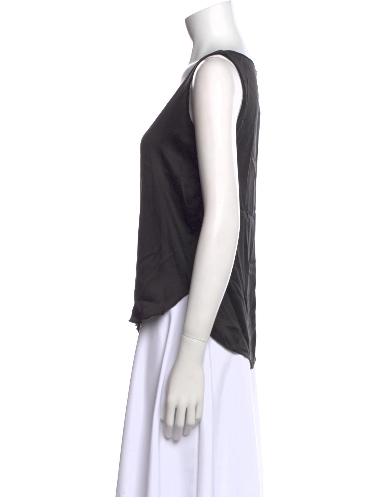 Max Mara Leisure Silk Scoop Neck Top