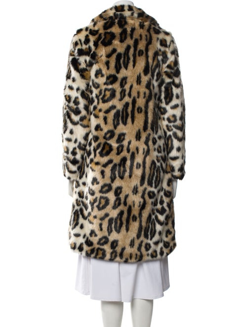 MME. Faux Fur Animal Print Faux Fur Coat
