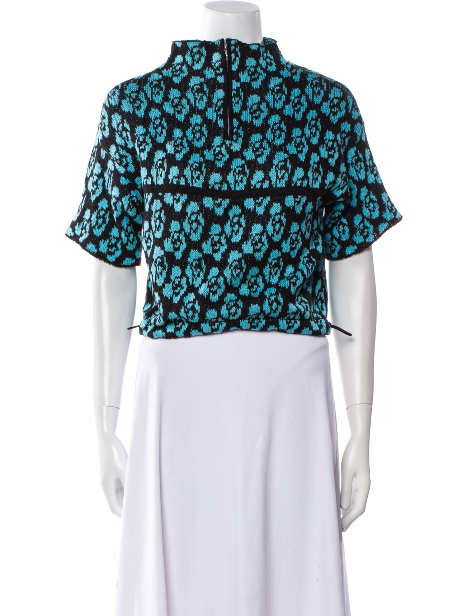 MOZH MOZH Supima Cotton Floral Print Crop Top