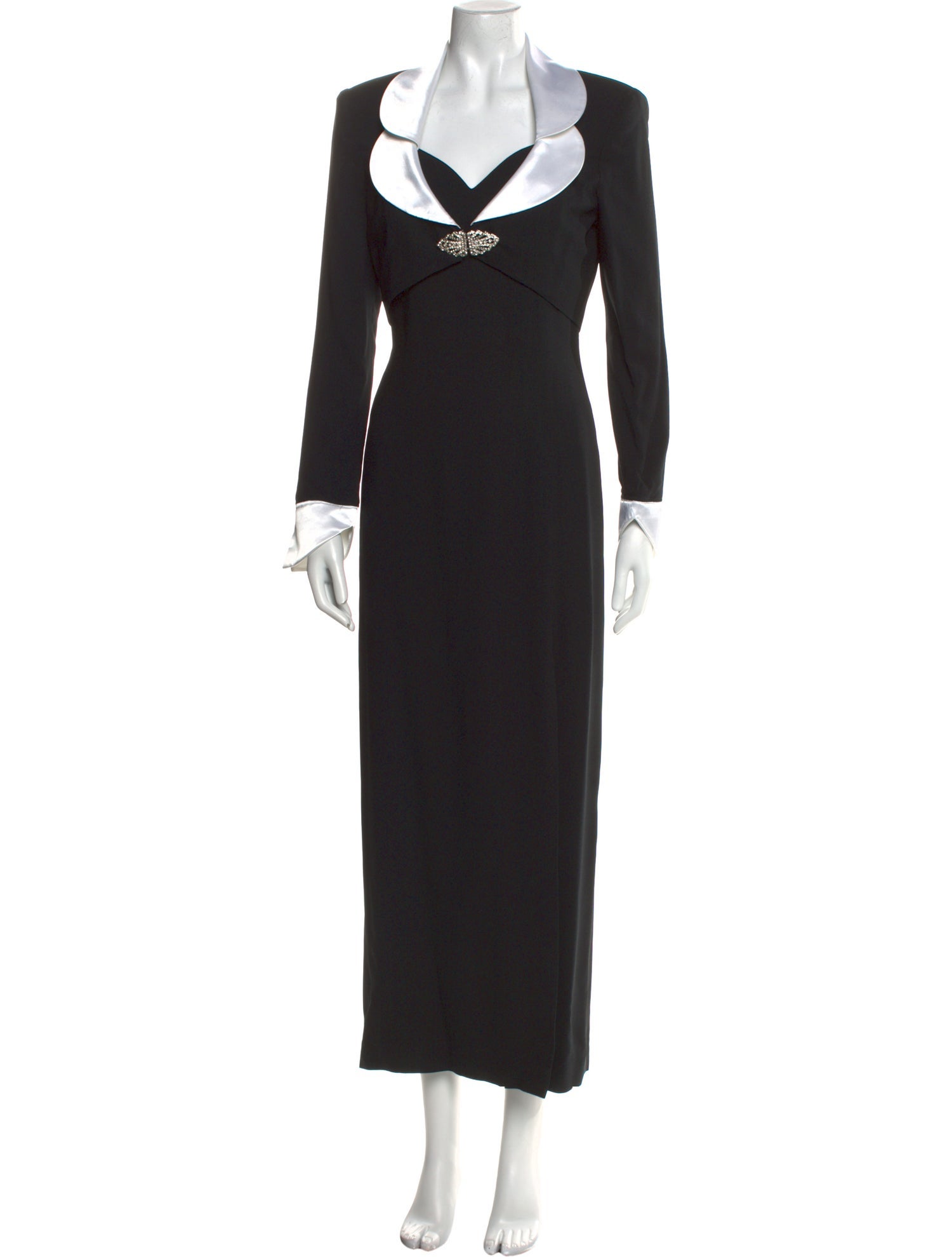 Morton Myles V-Neck Long Dress