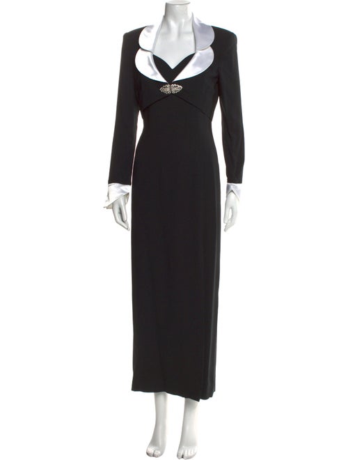 Morton Myles V-Neck Long Dress