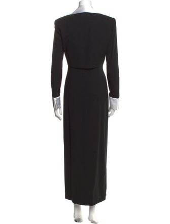 Morton Myles V-Neck Long Dress