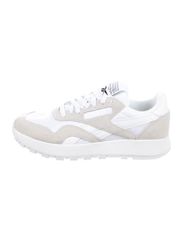 Maison Margiela x Reebok Sneakers Canvas Leather Trim Embellishment 6