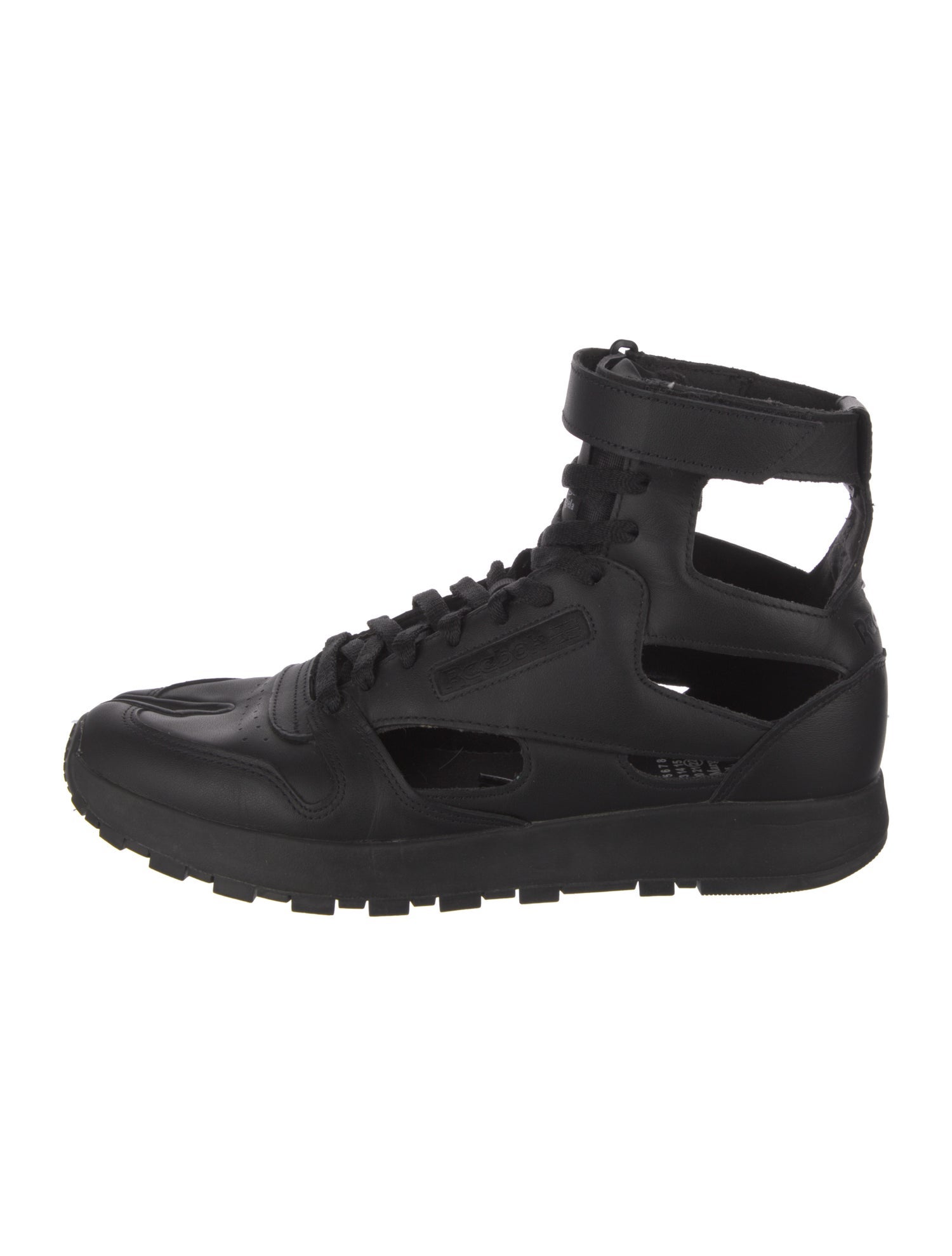 Maison Margiela x Reebok Leather Cutout Accent Sneakers