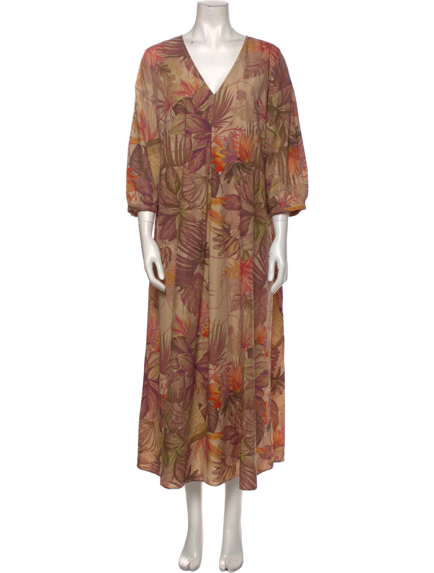 Marina Sport Floral Print Long Dress