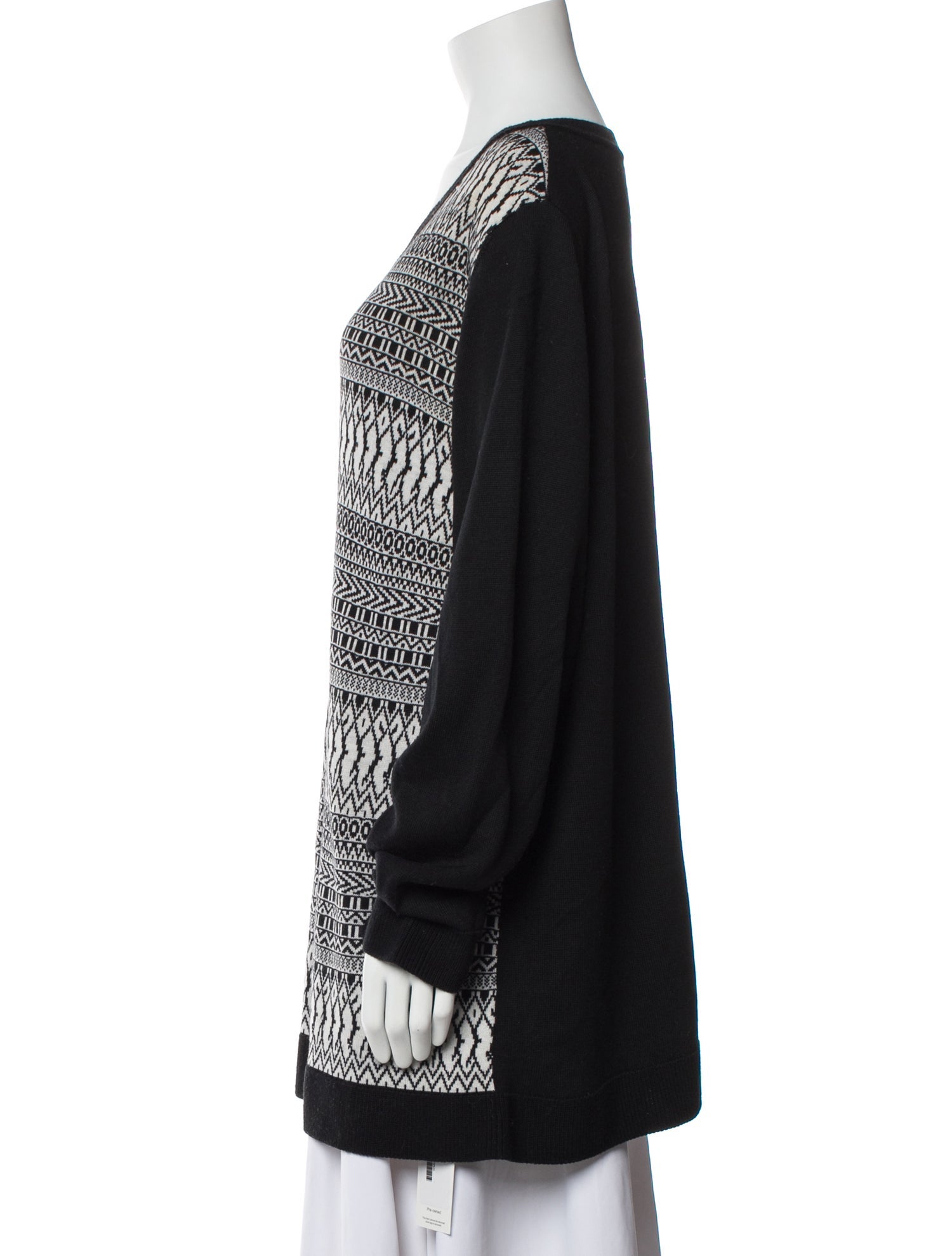 Marina Sport Printed V-Neck Sweater