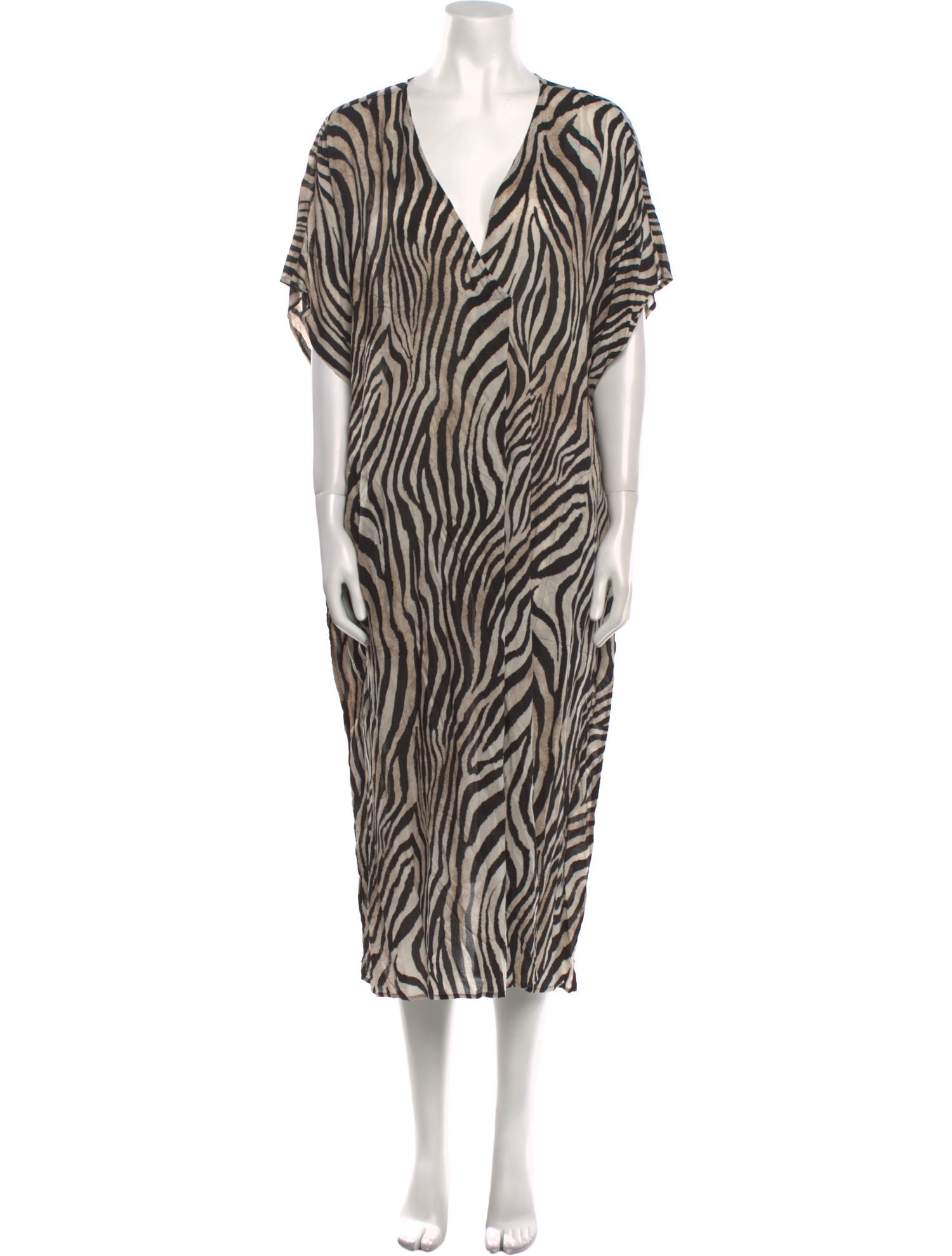 Marina Sport Animal Print Midi Length Dress