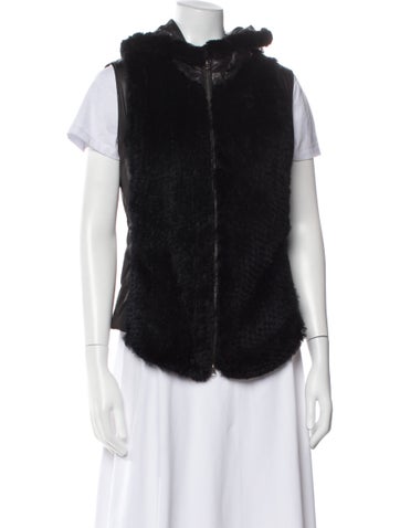 Marina Sport Jackets Faux Fur Vest Petite