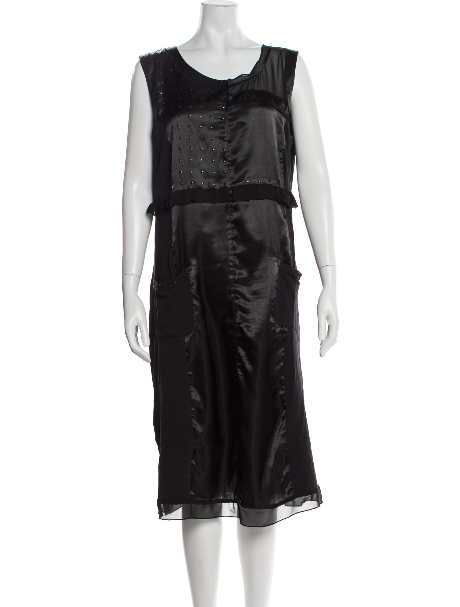 Marina Sport Scoop Neck Midi Length Dress