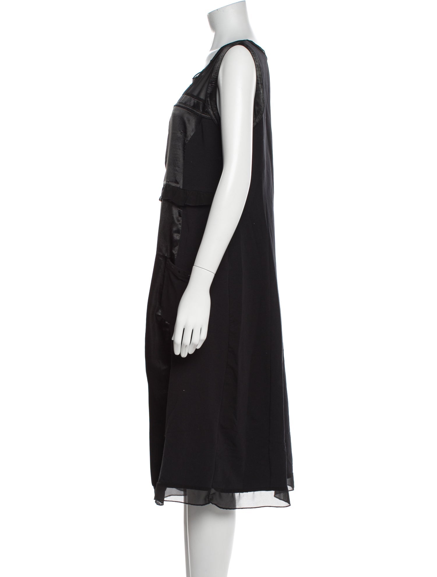 Marina Sport Scoop Neck Midi Length Dress