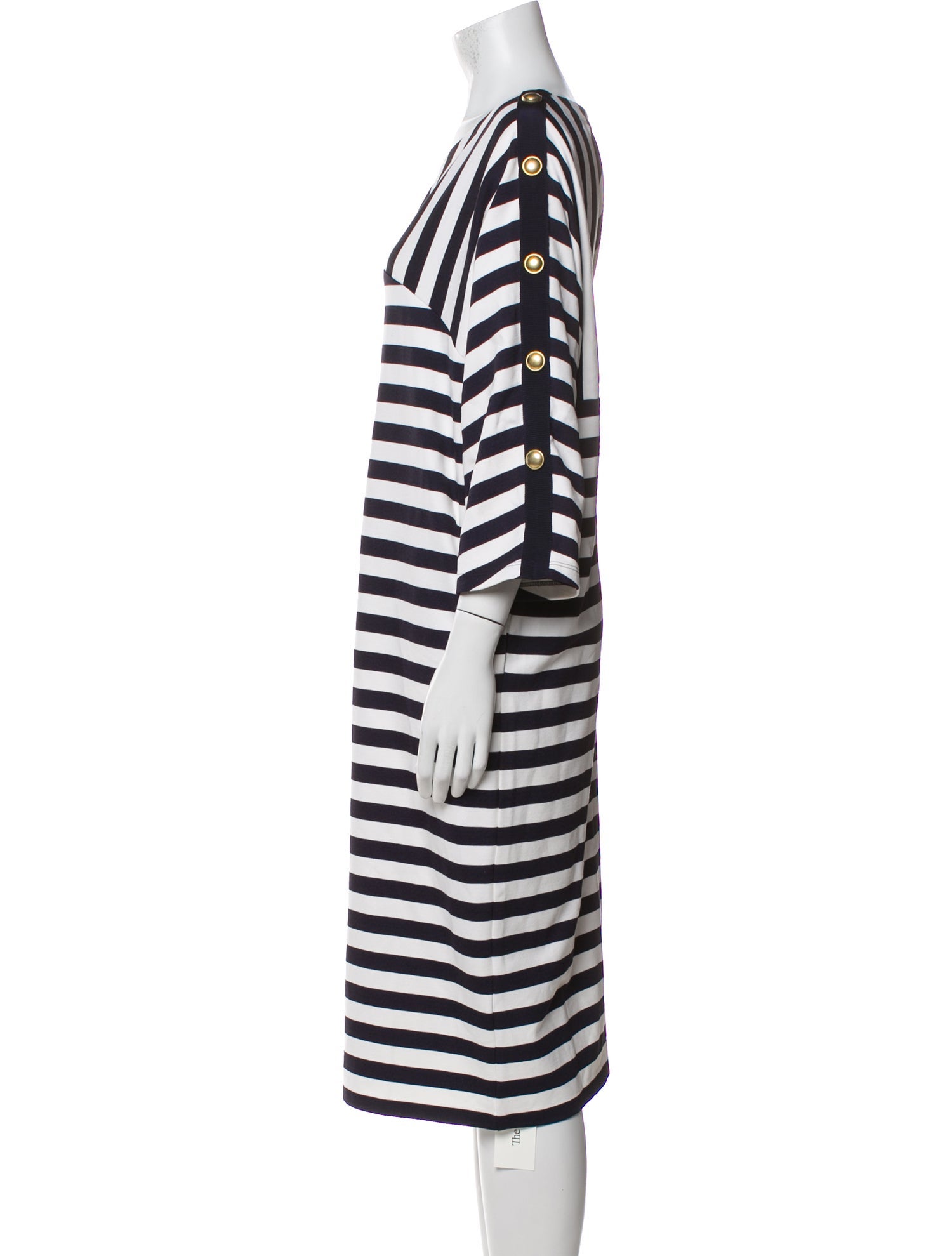 Marina Sport Striped Midi Length Dress