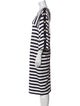 Marina Sport Striped Midi Length Dress
