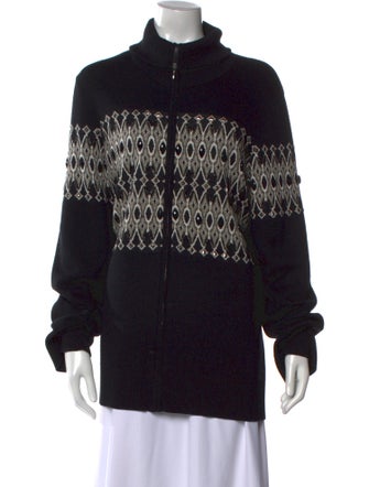 Marina Sport Striped Mock Neck Sweater