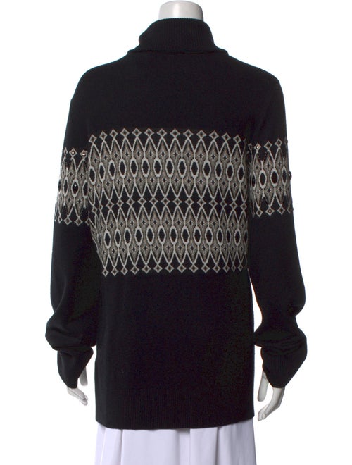 Marina Sport Striped Mock Neck Sweater