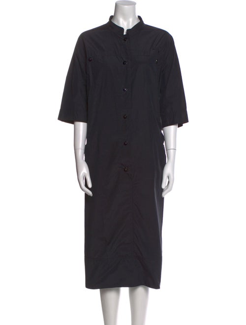 Marina Sport Mock Neck Midi Length Dress