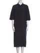 Marina Sport Mock Neck Midi Length Dress