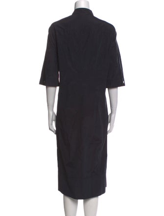 Marina Sport Mock Neck Midi Length Dress