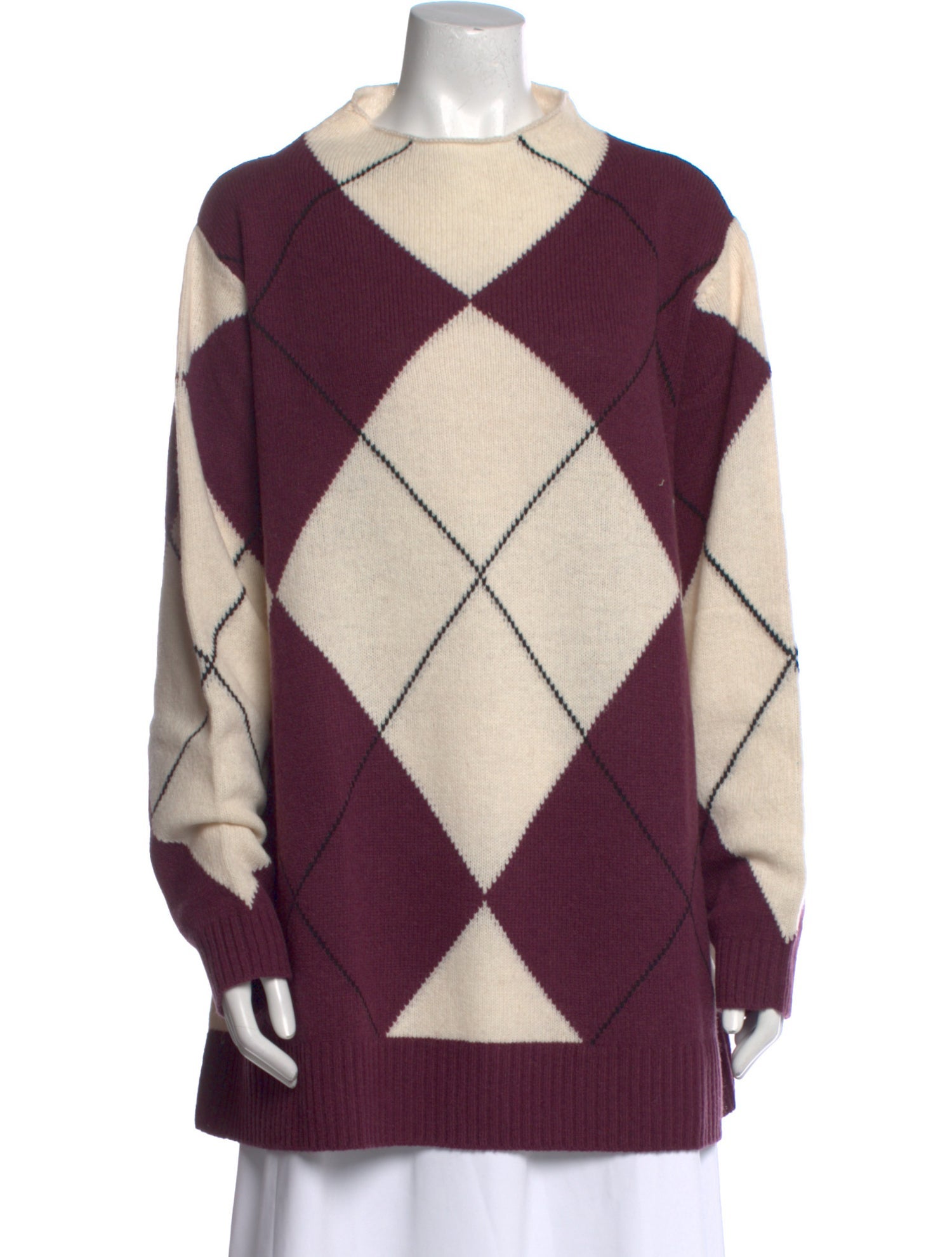 Marina Sport Virgin Wool Printed Sweater