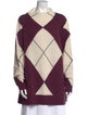 Marina Sport Virgin Wool Printed Sweater