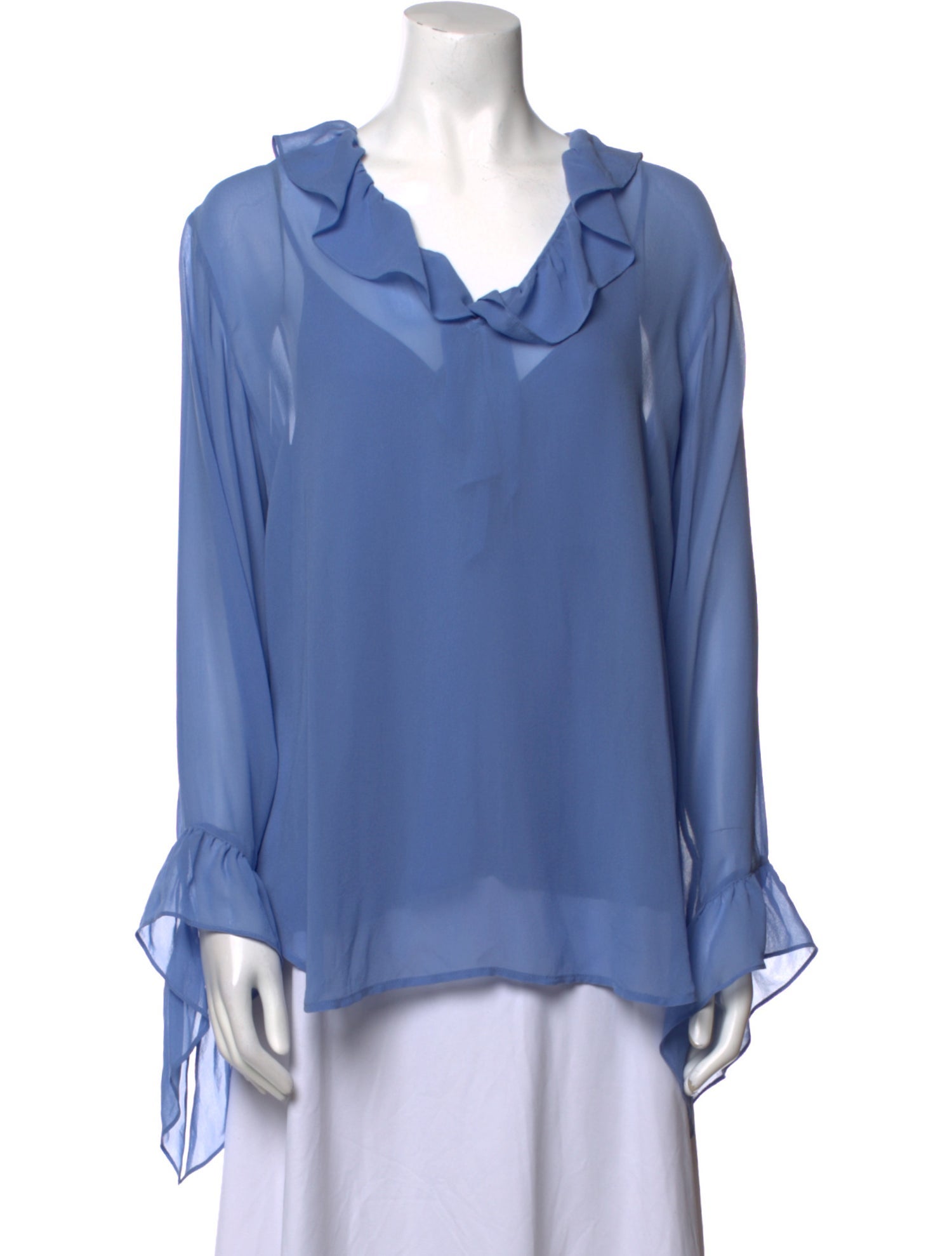 Max Mara Studio Cowl Neck Long Sleeve Blouse