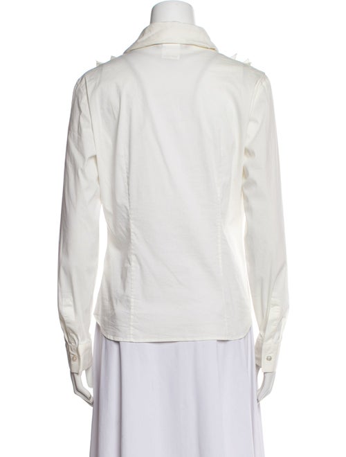 Max Mara Studio V-Neck Long Sleeve Blouse