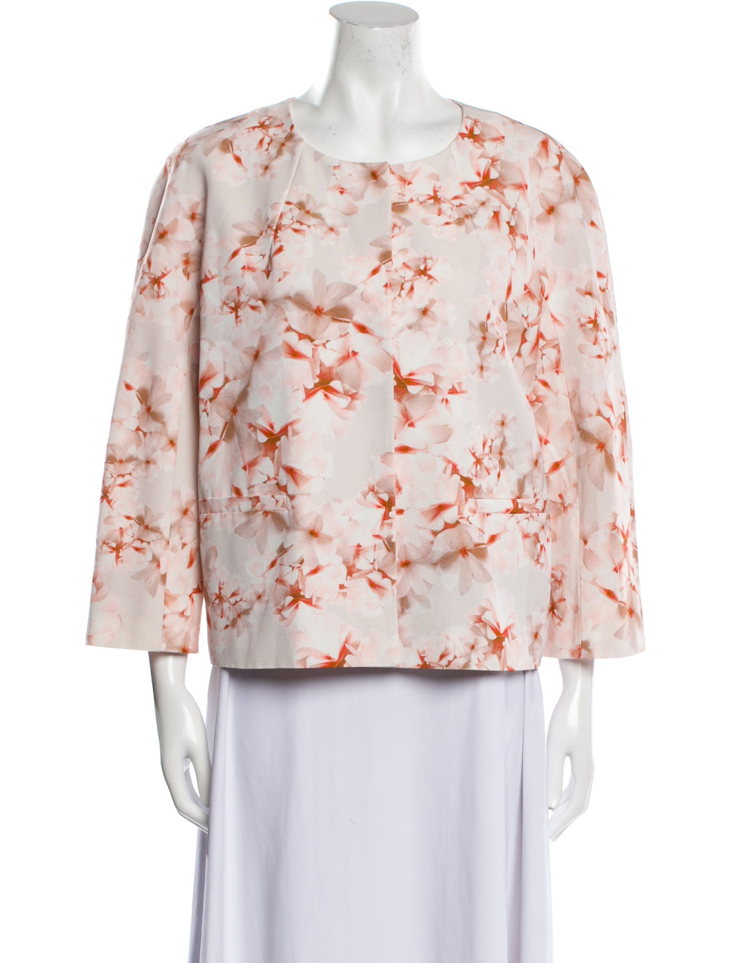 Max Mara Studio Floral Print Evening Jacket