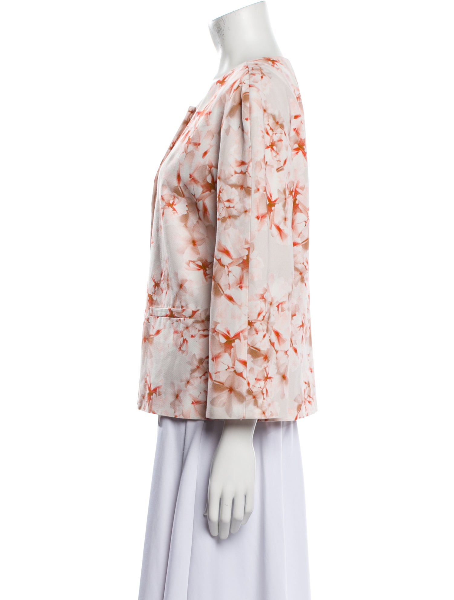 Max Mara Studio Floral Print Evening Jacket
