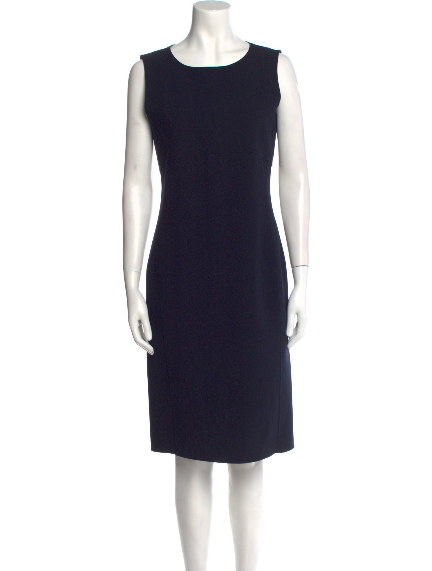 Max Mara Studio Virgin Wool Knee-Length Dress