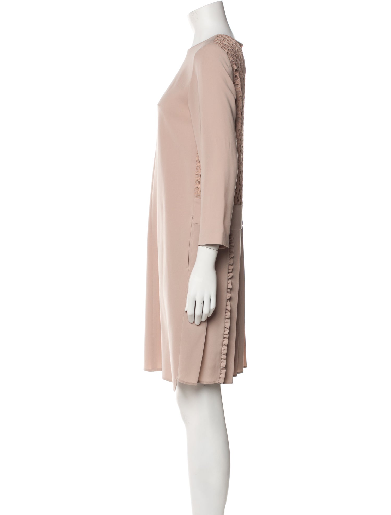 Max Mara Studio Crew Neck Knee-Length Dress