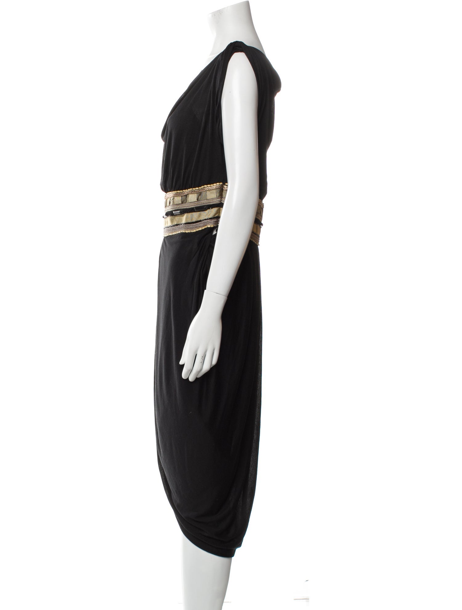 Max Mara Studio Silk Midi Length Dress