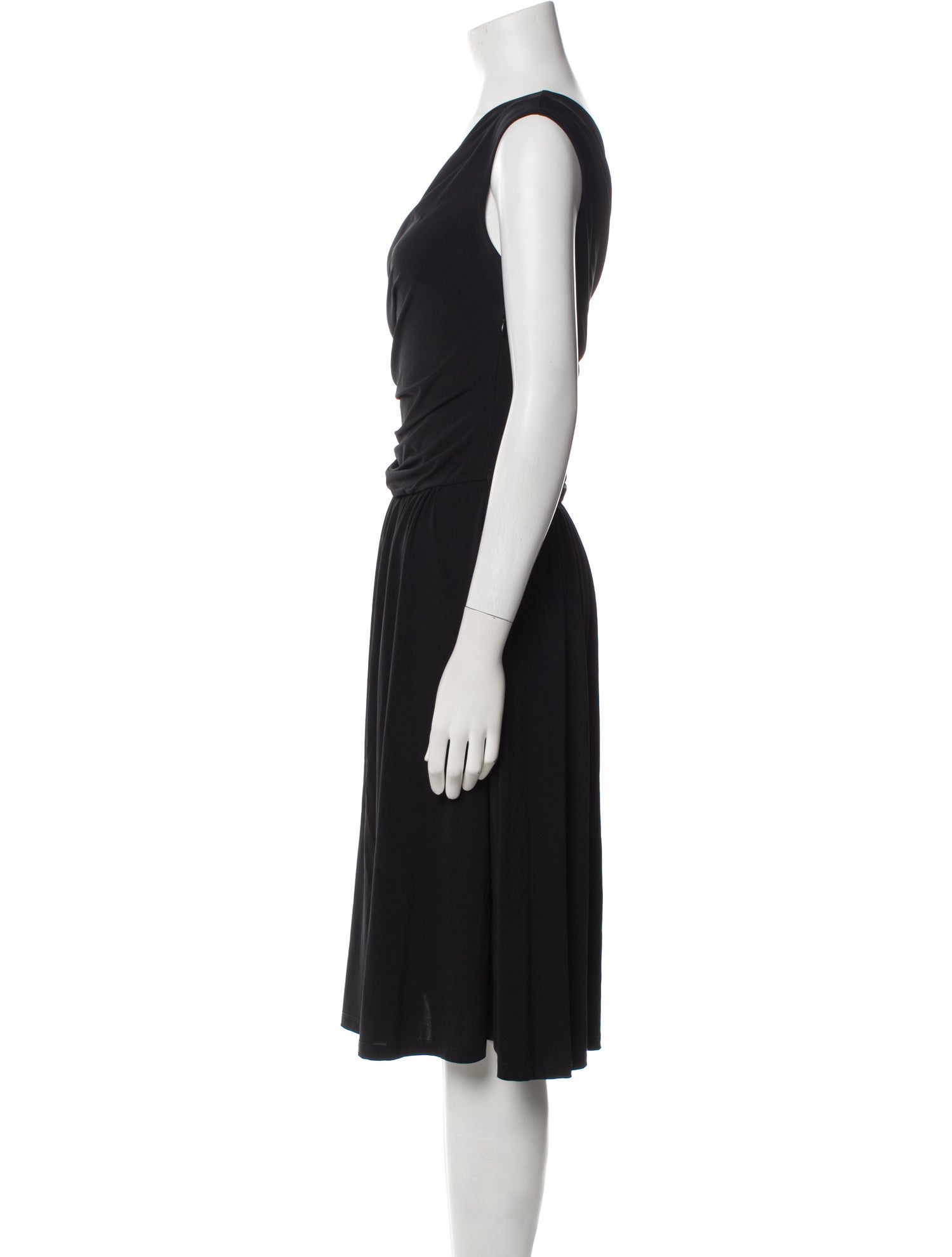 Max Mara Studio V-Neck Knee-Length Dress