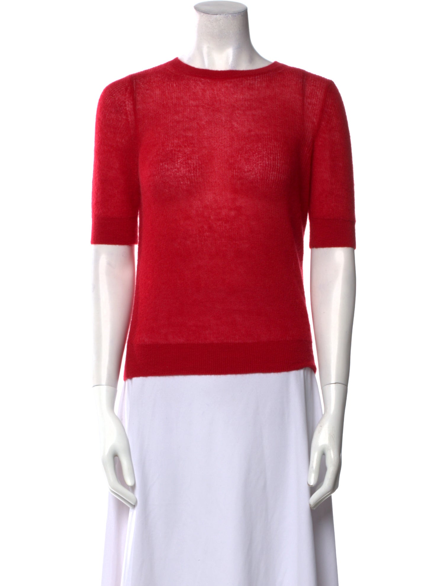 Max Mara Studio Crew Neck Short Sleeve Top