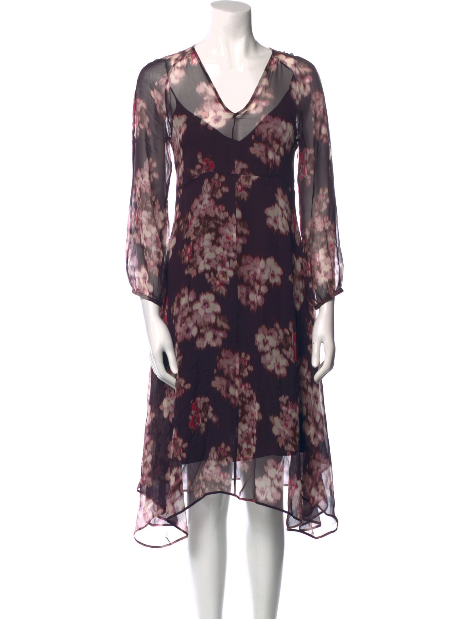 Max Mara Studio Silk Midi Length Dress