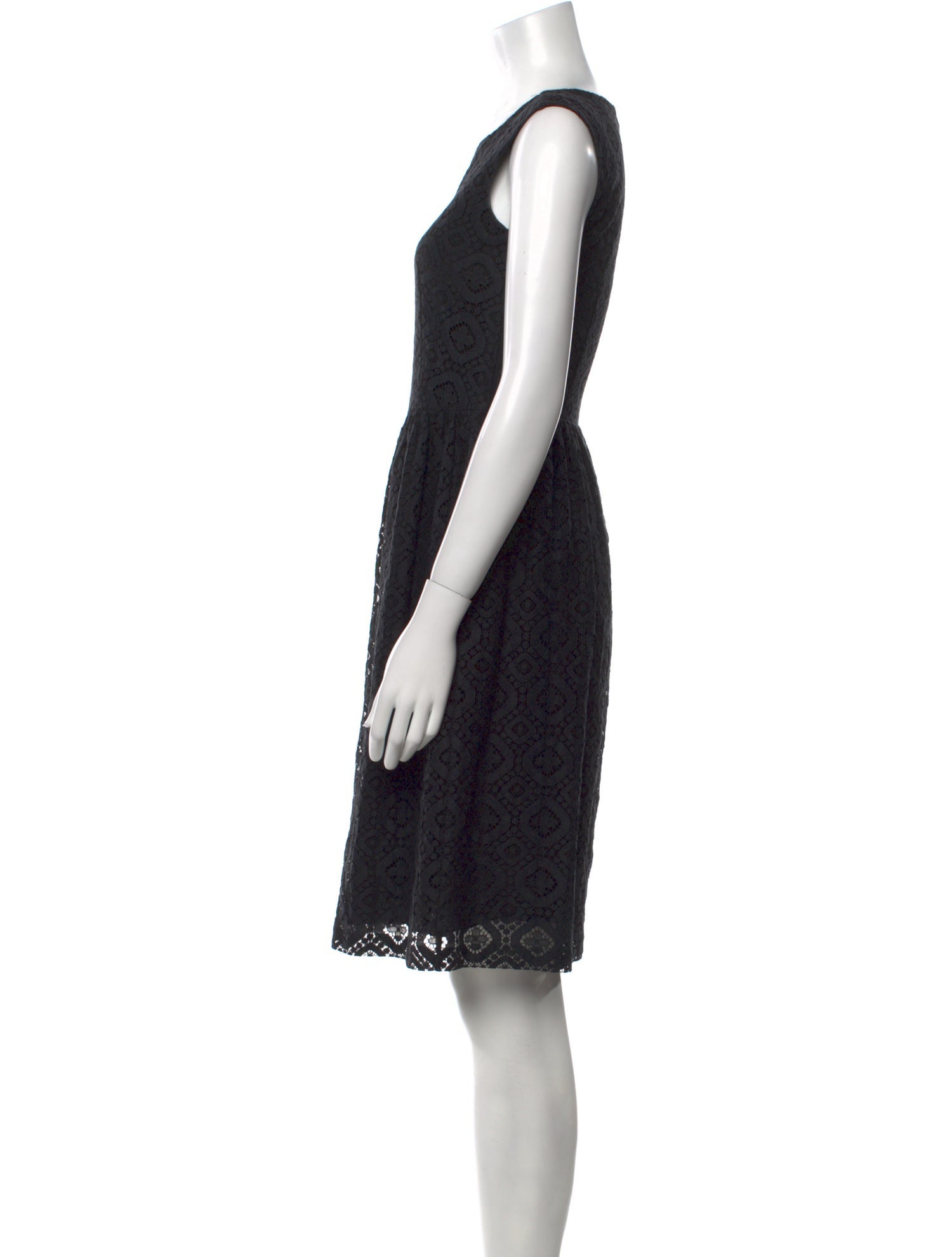 Max Mara Studio Lace Pattern Knee-Length Dress