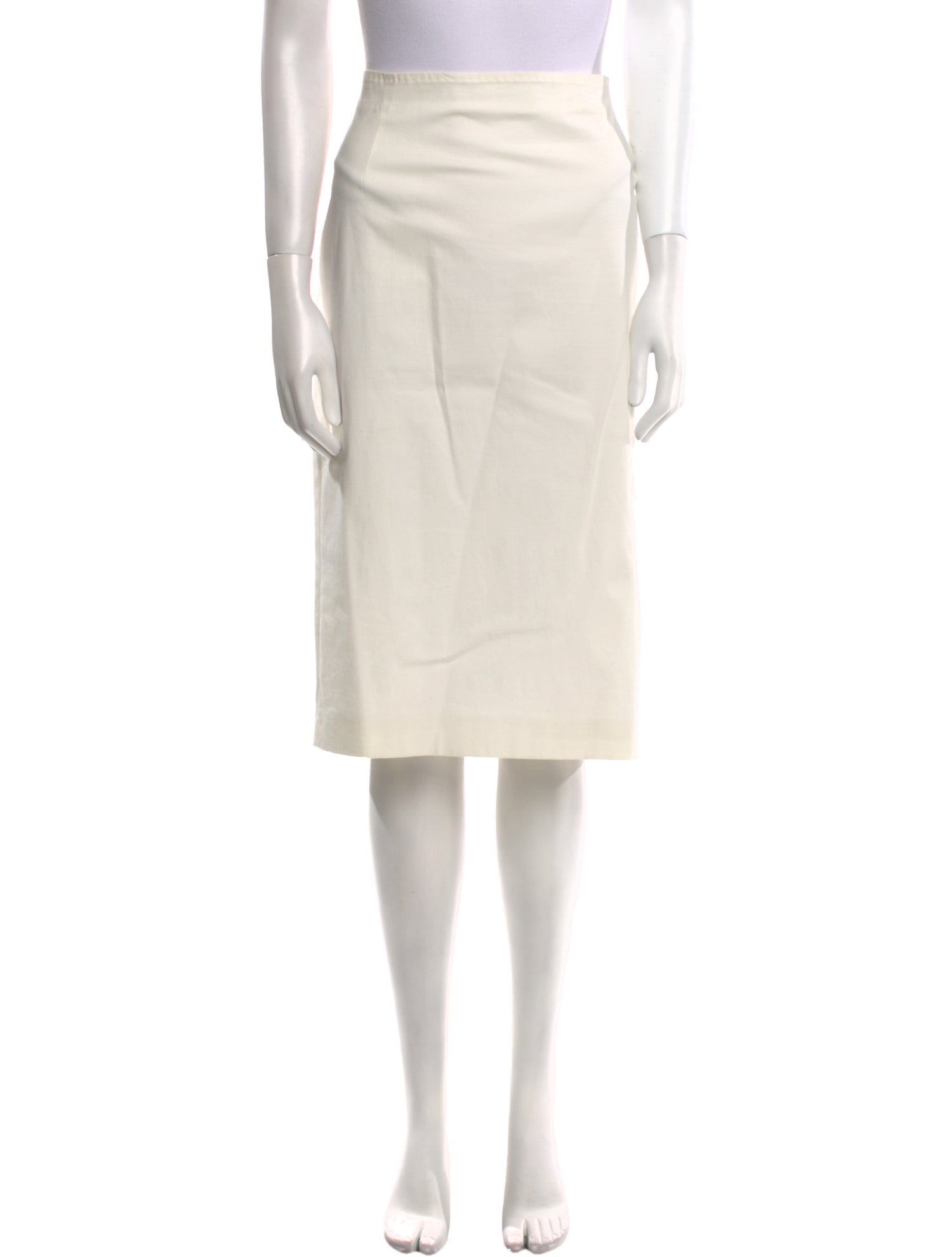 Max Mara Studio Pleated Accents Knee-Length Skirt