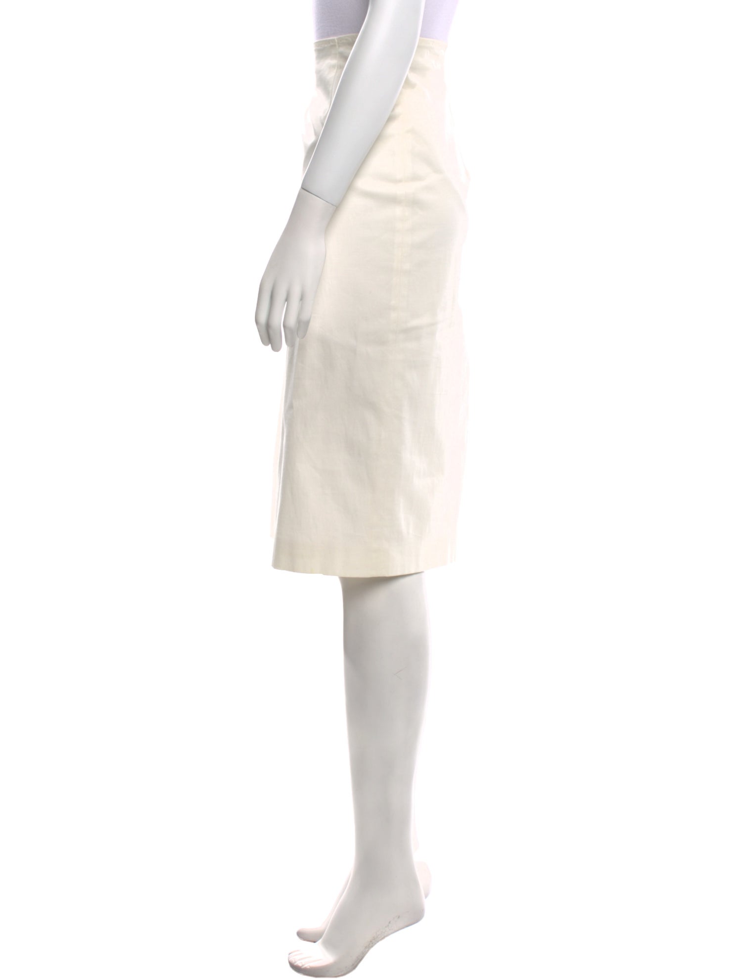 Max Mara Studio Pleated Accents Knee-Length Skirt