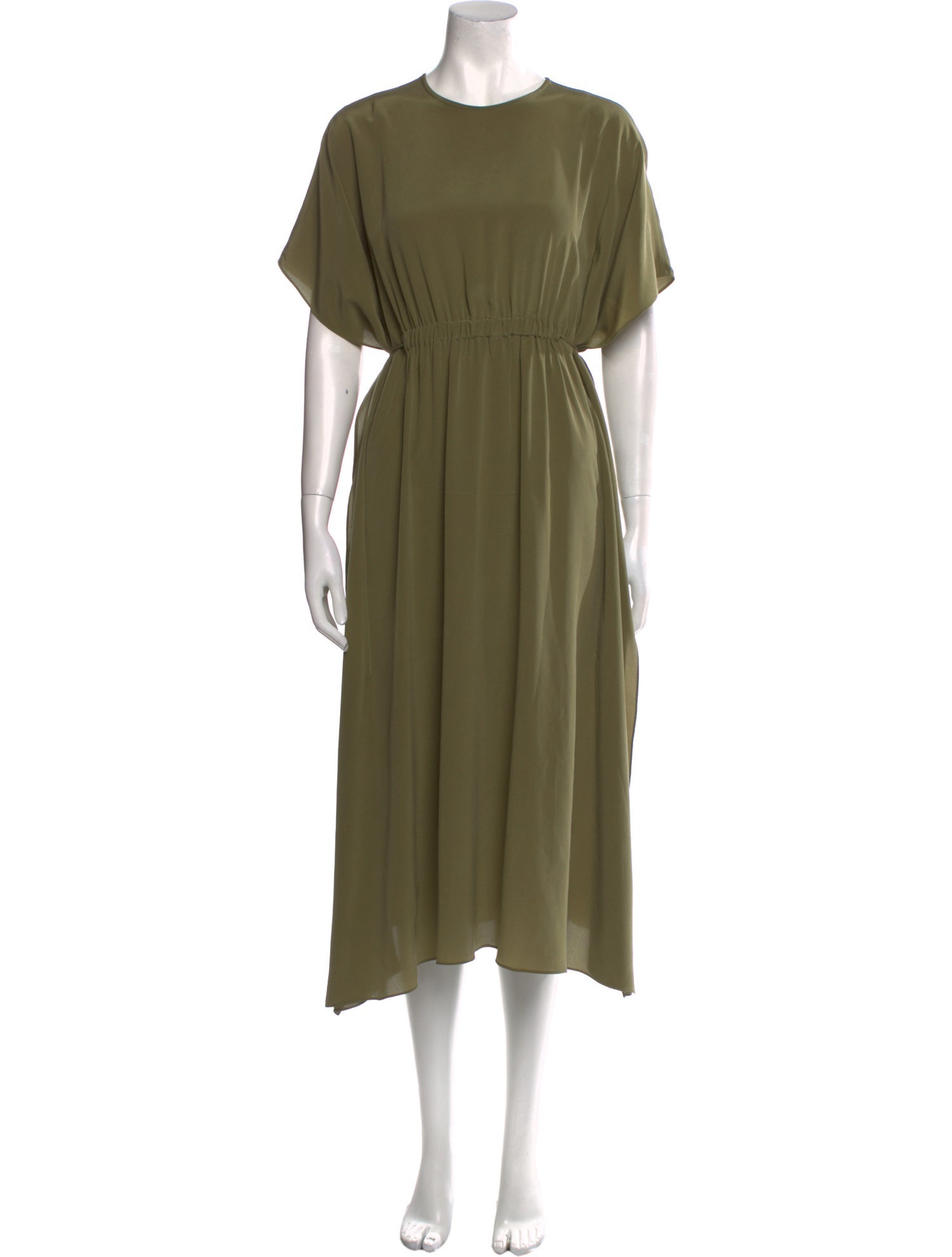 Max Mara Studio Crew Neck Midi Length Dress