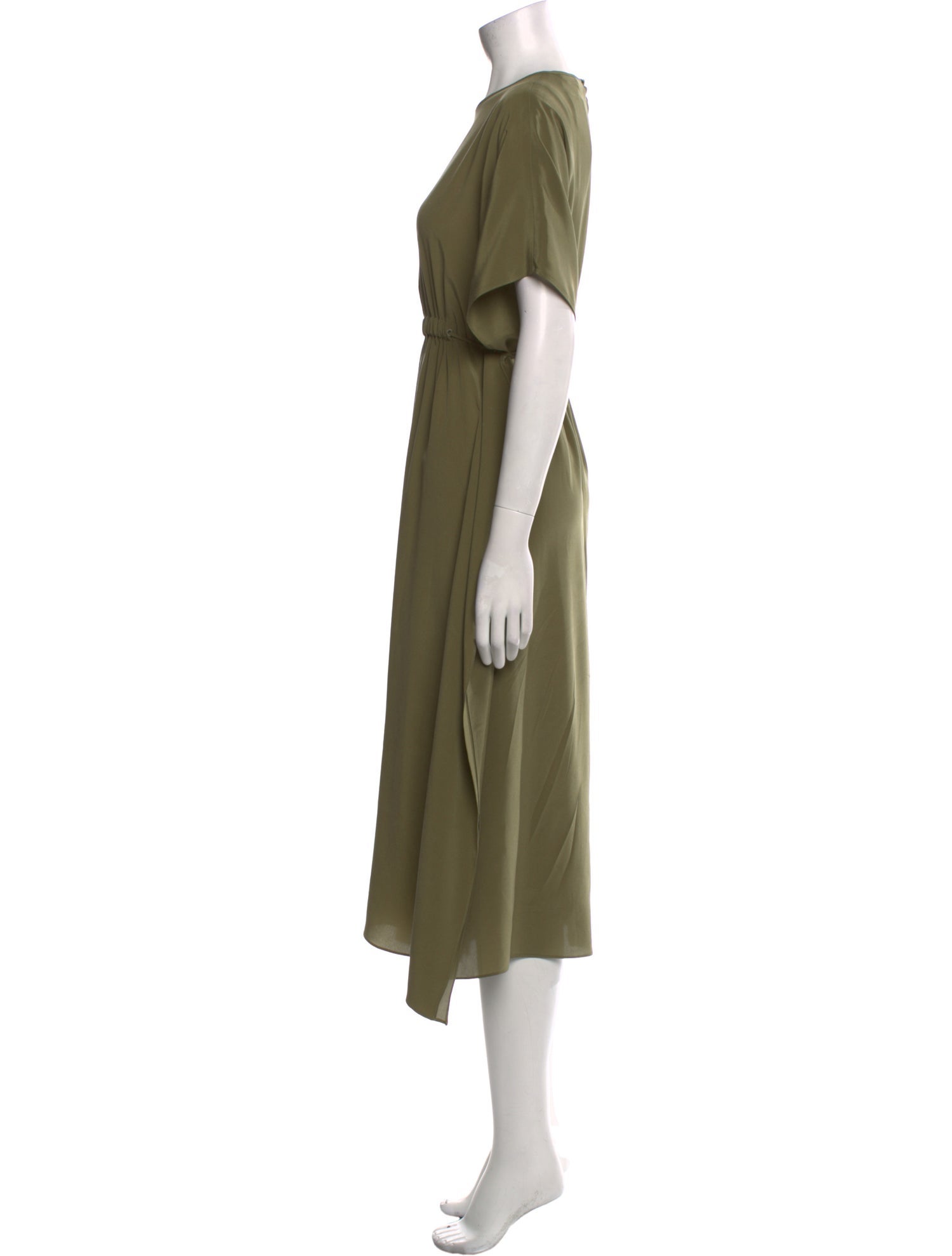Max Mara Studio Crew Neck Midi Length Dress