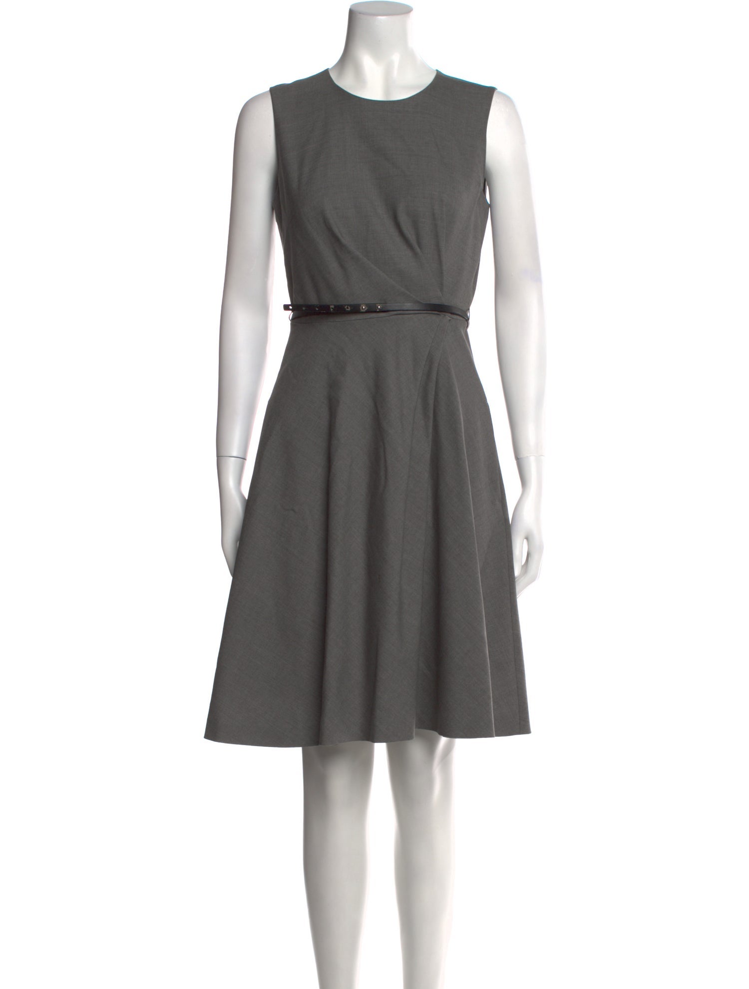 Max Mara Studio Virgin Wool Knee-Length Dress