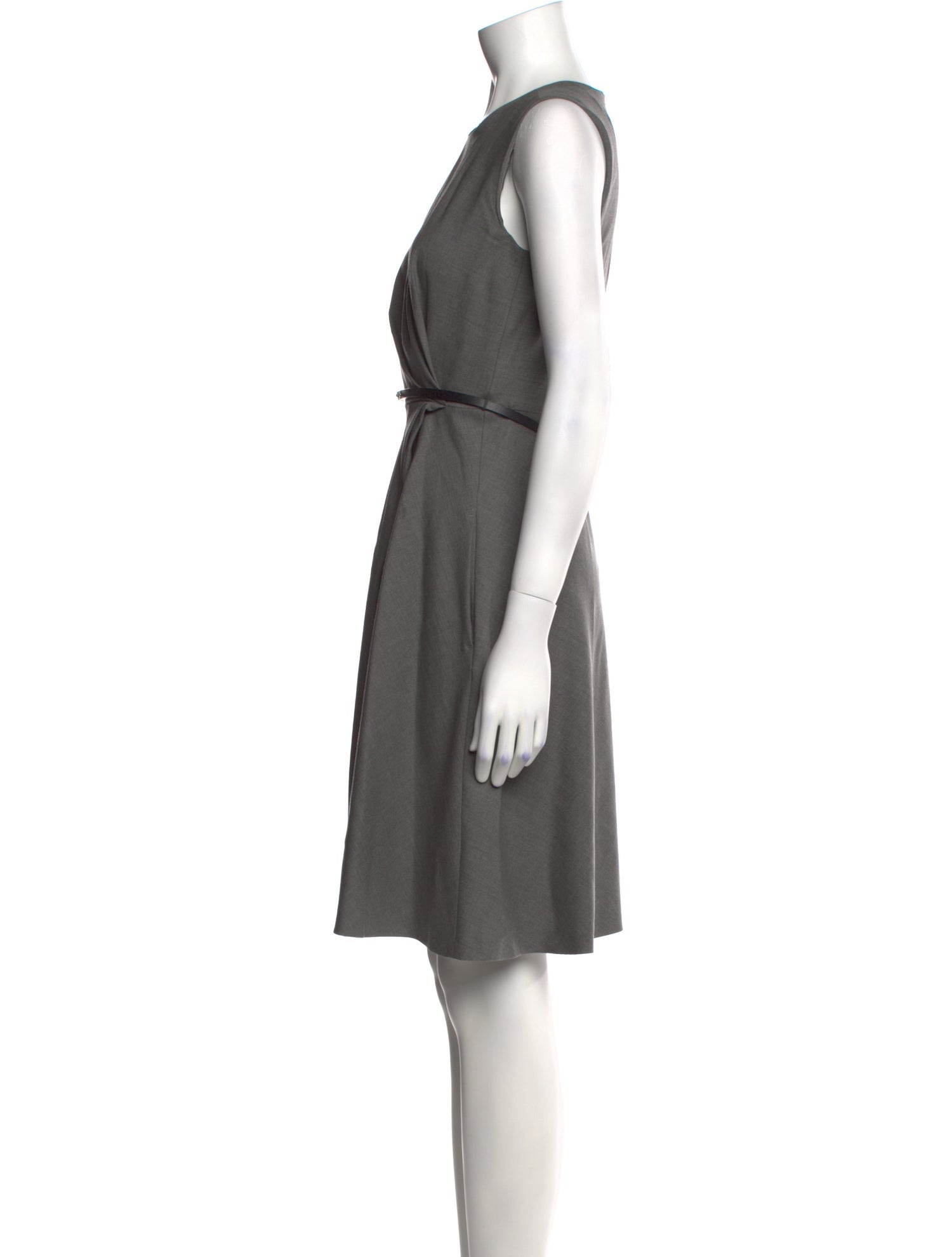 Max Mara Studio Virgin Wool Knee-Length Dress