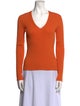 Max Mara Studio V-Neck Long Sleeve Top