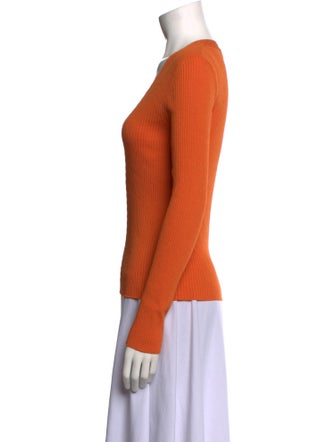 Max Mara Studio V-Neck Long Sleeve Top