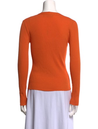 Max Mara Studio V-Neck Long Sleeve Top