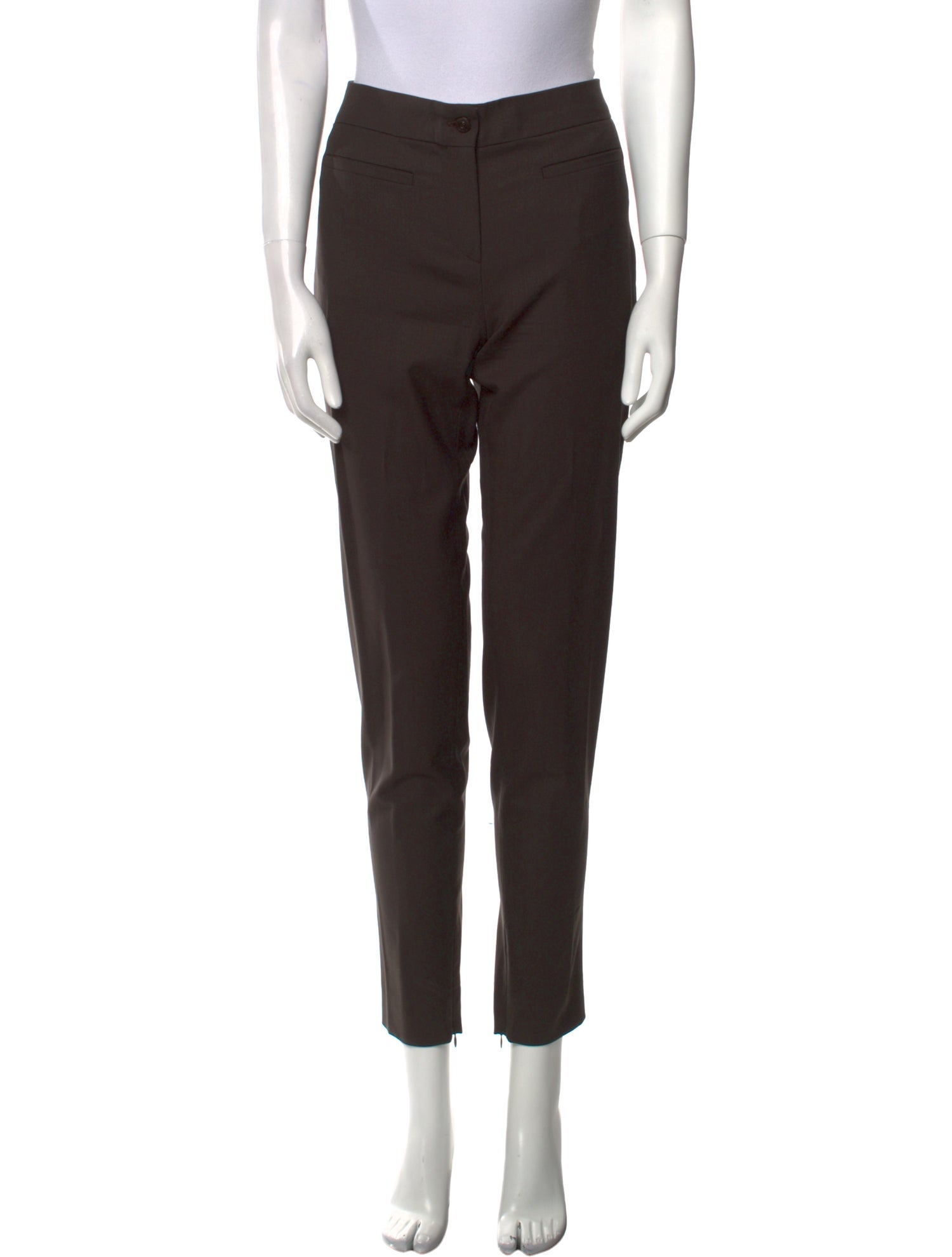 Max Mara Studio Virgin Wool Skinny Leg Pants
