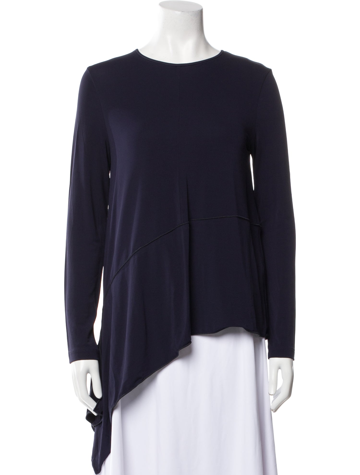 Max Mara Studio Crew Neck Long Sleeve Top
