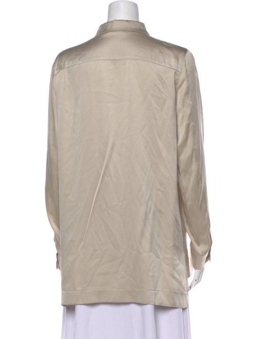 Max Mara Studio Long Sleeve Button-Up Top