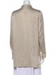 Max Mara Studio Long Sleeve Button-Up Top