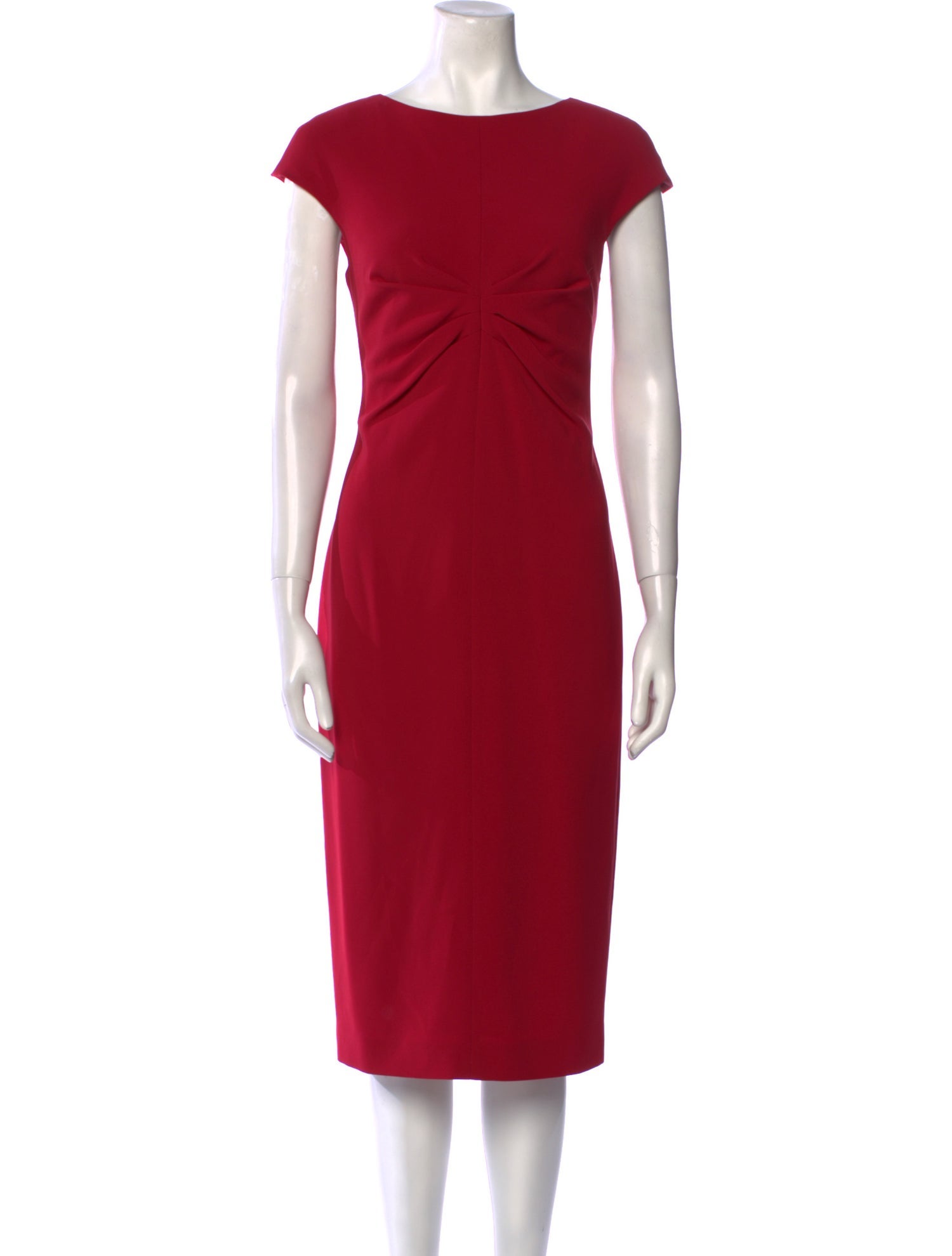 Max Mara Studio Virgin Wool Midi Length Dress